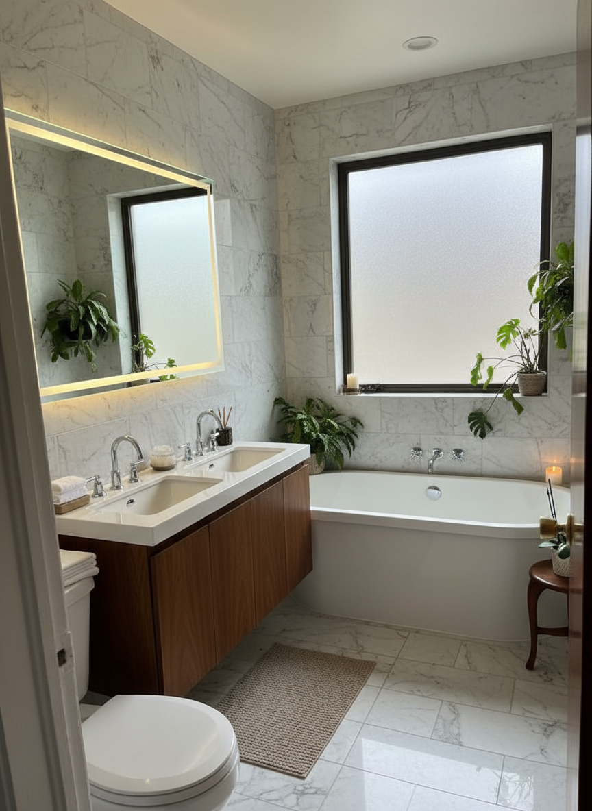 Baño spa moderno