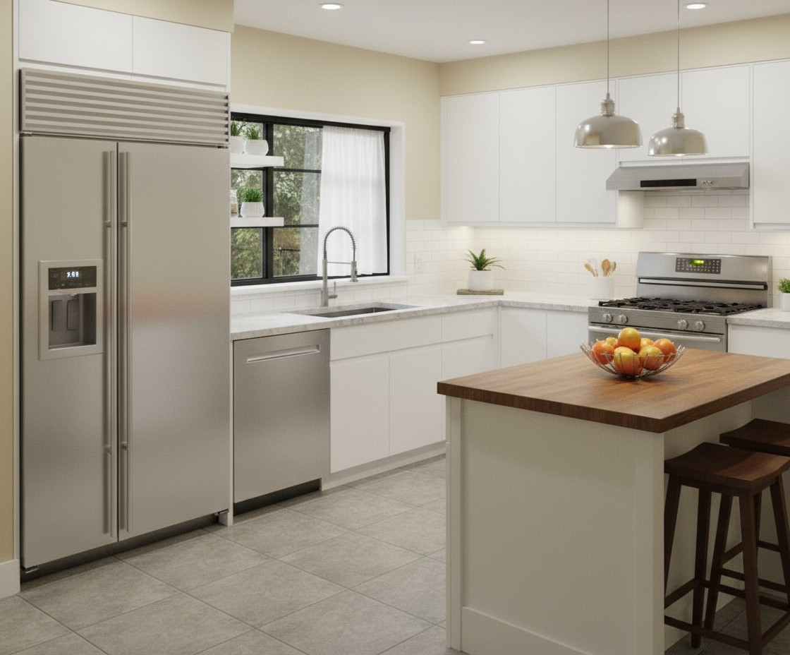Cocina moderna blanca